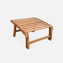 Chaise Avec Repose-pied Bois (lot De 2) 11 Chaise Avec Repose-pied Bois (lot De 2) -Sweeek ACRLXFTBGX2 04