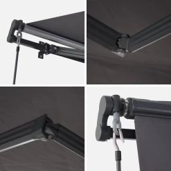 Store Banne Manuel 4x2,5m Couleur : Gris -Sweeek AWM4X25KDGY 04