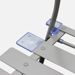 Table De Jardin Bistrot Pliable Métal, 2 Chaises Couleur : Gris Taupe -Sweeek BS60C2BN 04