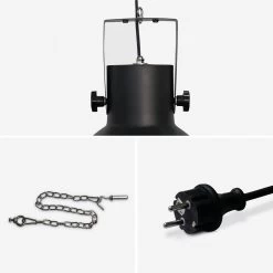 Parasol Chauffant électrique 1500W 9 Parasol Chauffant électrique 1500W -Sweeek EHH1500LAPBK 05