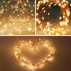 Guirlande LED Solaire Intérieure/extérieur, Fil De Cuivre -Sweeek GARSOLIO400YEL 03