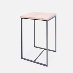 Set Table Haute Avec 2 Tabourets De Bar Couleur : Noir -Sweeek IDS60R2 02