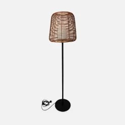 Lampadaire Filaire Rotin Naturel Intérieur/extérieur H 154cm -Sweeek ILUMMER150PROT 01