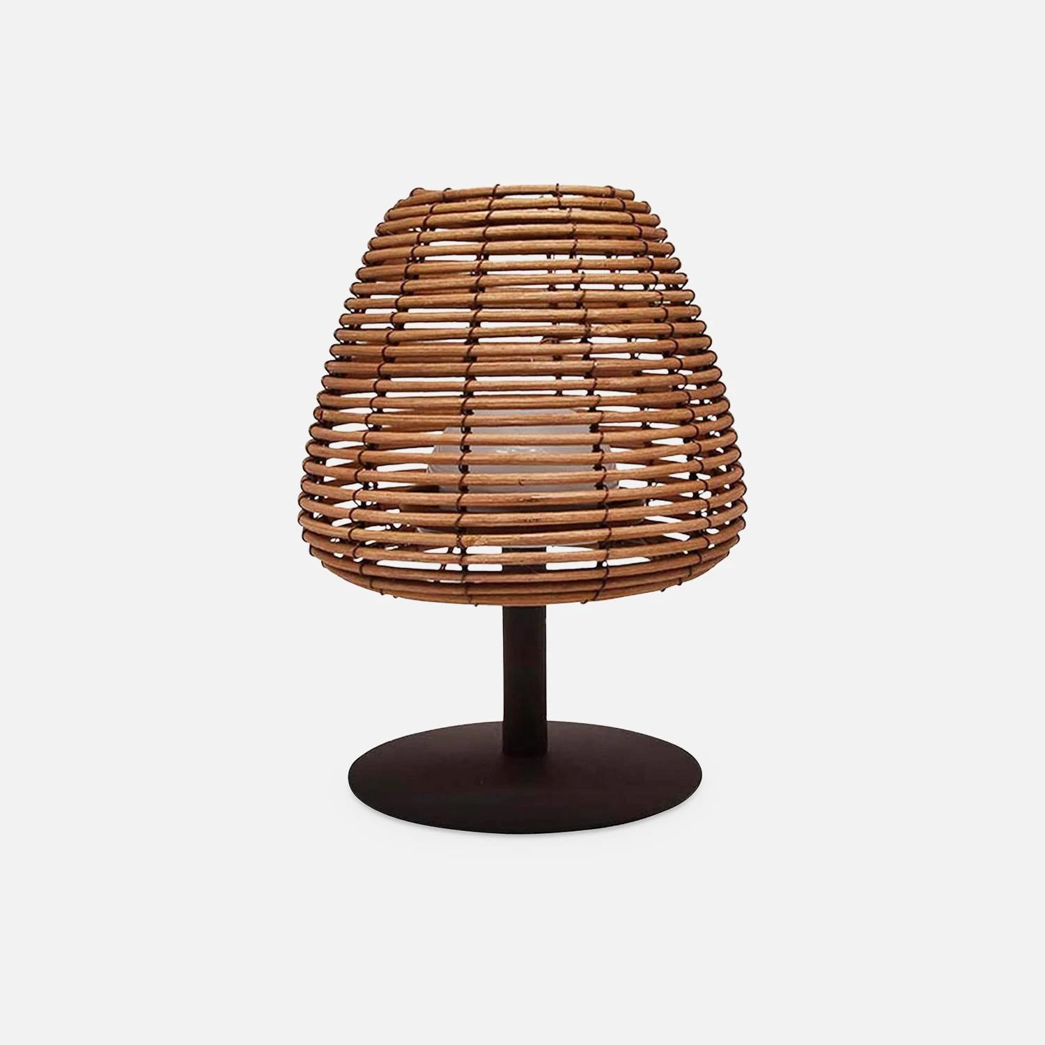 Lampe LED Nomade Sans Fil Intérieur/extérieur, En Rotin 3 Lampe LED Nomade Sans Fil Intérieur/extérieur, En Rotin – Image 3