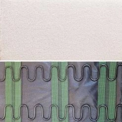 Canapé Banquette 2 Places Tissu Bouclette, Pieds Bois -Sweeek ISKACLS2BOUCL 04