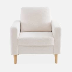 Fauteuil Scandinave à Bouclettes -Sweeek ISOF1BOUCL 02