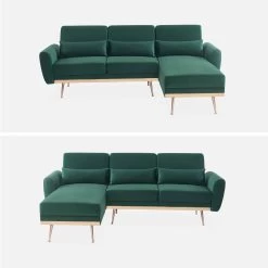 Canapé D'angle Convertible Réversible 3 Places -Sweeek ISOFABEDCVVDG 02