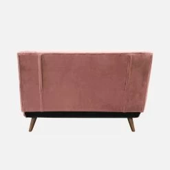 Canapé Convertible 2 Places Tissu, Pieds Bois Couleur : Vieux Rose -Sweeek ISOFGVVOPK 06