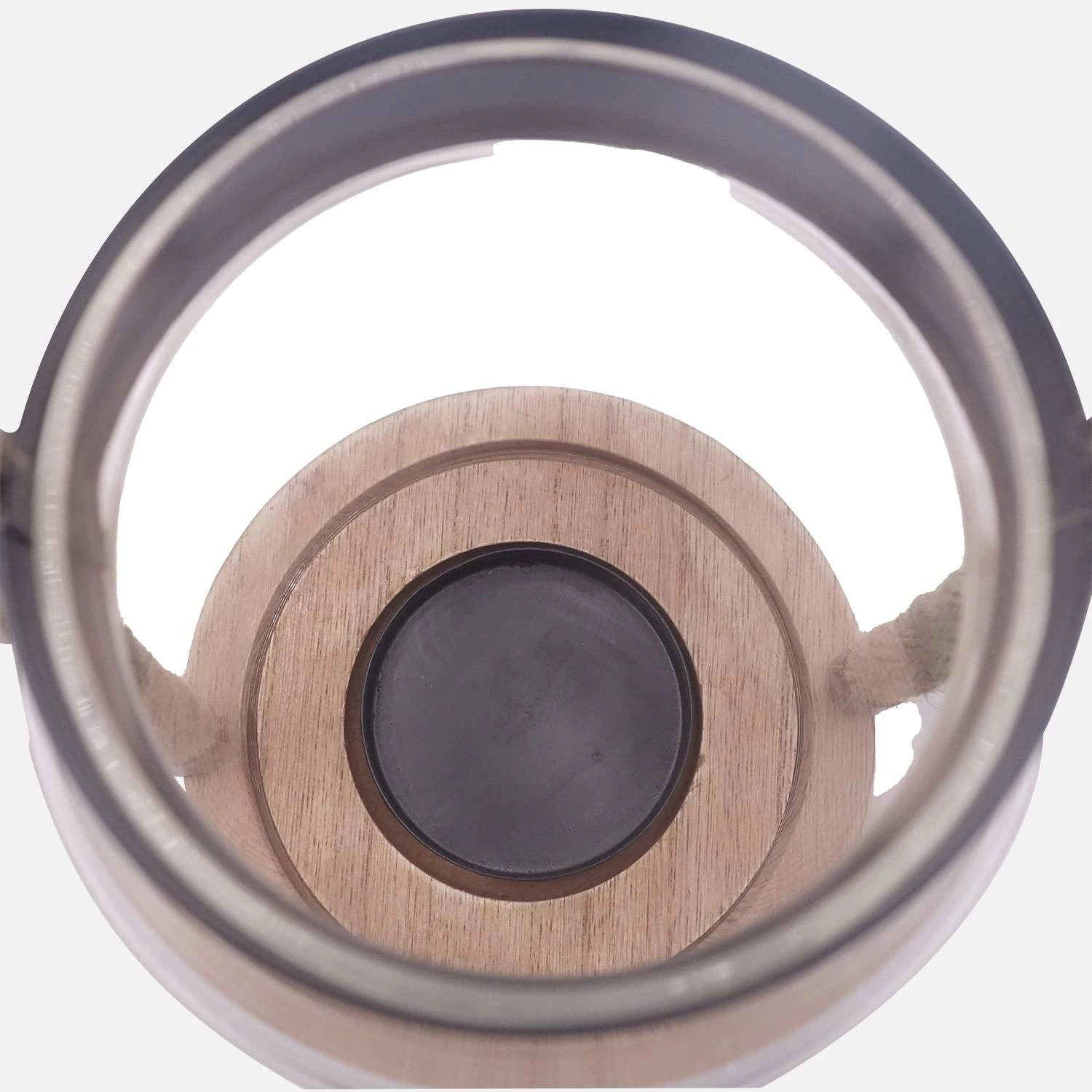 Lanterne En Verre, Anse En Corde Intérieur/extérieur (lot De 2) 2 Lanterne En Verre, Anse En Corde Intérieur/extérieur (lot De 2) – Image 2