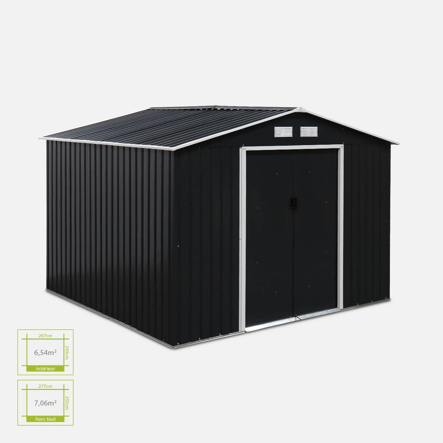 Abri De Jardin Métal 7,06m² 2 Abri De Jardin Métal 7,06m² – Image 2