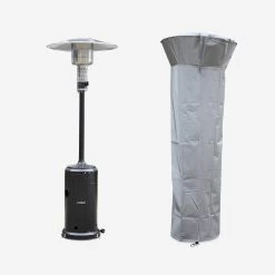 Parasol Chauffant Gaz 12,5kW Avec Housse De Protection Couleur : Noir