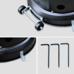 Parasol Chauffant Gaz 12,5kW Avec Housse De Protection Couleur : Noir -Sweeek PC1204HCBK 06