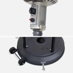 Parasol Chauffant Gaz 13kW Avec Housse De Protection -Sweeek PCKD7002CGYHC 03