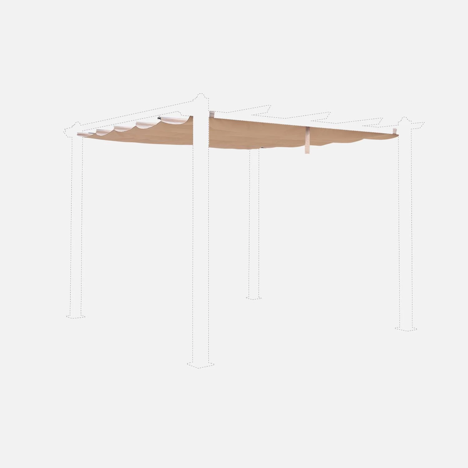 Toile De Toit Pour Pergola 3x3m Condate Couleur : Beige 1 Toile De Toit Pour Pergola 3x3m Condate Couleur : Beige