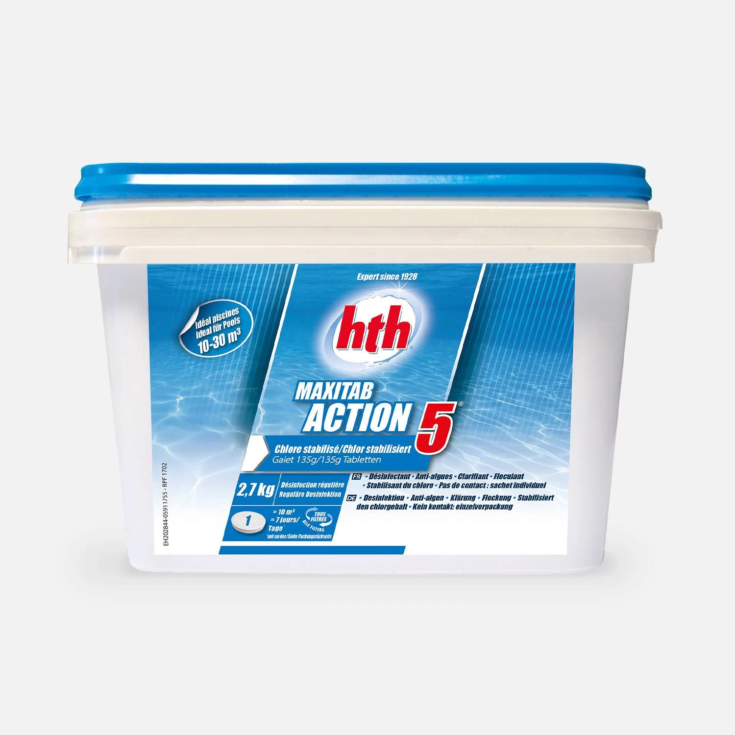 Galets Dissolution Lente 135g 5 HTH 1 Galets Dissolution Lente 135g 5 HTH