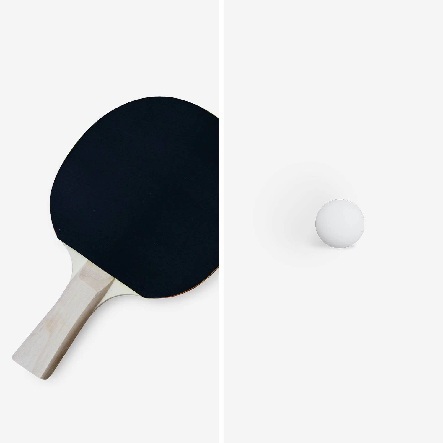 Raquette Ping Pong (lot De 2) + 3 Balles 2 Raquette Ping Pong (lot De 2) + 3 Balles – Image 2
