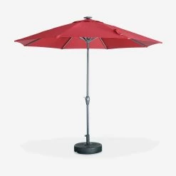 Parasol LED Rond 2.7m Couleur : Rouge