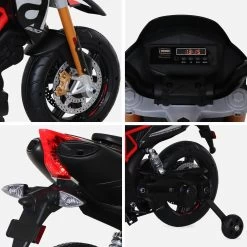 Moto électrique Enfant Aprilia Dorsoduro 12V, 1 Place -Sweeek ROCAPRILIABK 03