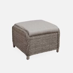 Fauteuil De Jardin Avec Repose Pieds Résine Tressée Ronde (lot De 2) 11 Fauteuil De Jardin Avec Repose Pieds Résine Tressée Ronde (lot De 2) -Sweeek RWH2KINGGY 03