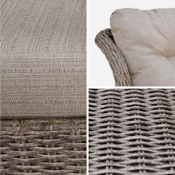 Fauteuil De Jardin Avec Repose Pieds Résine Tressée Ronde (lot De 2) 13 Fauteuil De Jardin Avec Repose Pieds Résine Tressée Ronde (lot De 2) -Sweeek RWH2KINGGY 05