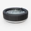 Spa Gonflable 6 Places Rond Simili Cuir, Ozonateur, Système Anti-gel, Couvercle