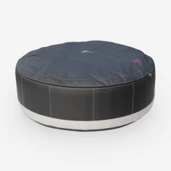 Spa Gonflable 6 Places Rond Simili Cuir, Ozonateur, Système Anti-gel, Couvercle -Sweeek SPACA069 03