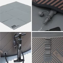 Spa Gonflable 8 Places Rond Massage Air-jets Wifi Ozonateur UVC Couvercle Tapis -Sweeek SPAMONO8 04