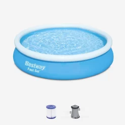 Piscine Gonflable Autoportée Ronde Avec Filtre Et Cartouche ∅3,6m
