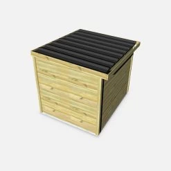 Abri De Jardin Bois 6,48m², Sapin Du Nord Traité Autoclave Ep.27mm 6 Abri De Jardin Bois 6,48m², Sapin Du Nord Traité Autoclave Ep.27mm -Sweeek WSAF25X2NAT 03