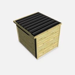 Abri De Jardin Bois 6,48m², Sapin Du Nord Traité Autoclave Ep.27mm 7 Abri De Jardin Bois 6,48m², Sapin Du Nord Traité Autoclave Ep.27mm -Sweeek WSAF25X2NAT 04