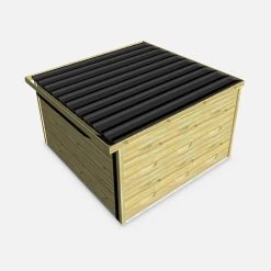 Abri De Jardin Bois 13m², Sapin Du Nord Traité Autoclave Ep.27mm 9 Abri De Jardin Bois 13m², Sapin Du Nord Traité Autoclave Ep.27mm -Sweeek WSAF33X33NAT 05