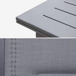 Table De Jardin Extensible Aluminium, 10 Chaises -Sweeek XTSAF335R10CO 05