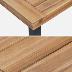 Table Intérieur / Extérieur Bois Et Métal + 4 Chaises En Corde Empilables Couleur : Beige 12 Table Intérieur / Extérieur Bois Et Métal + 4 Chaises En Corde Empilables Couleur : Beige -Sweeek ac150kd4rpbg c51b8114bb265a2f41c6c2b6adb2b7cf