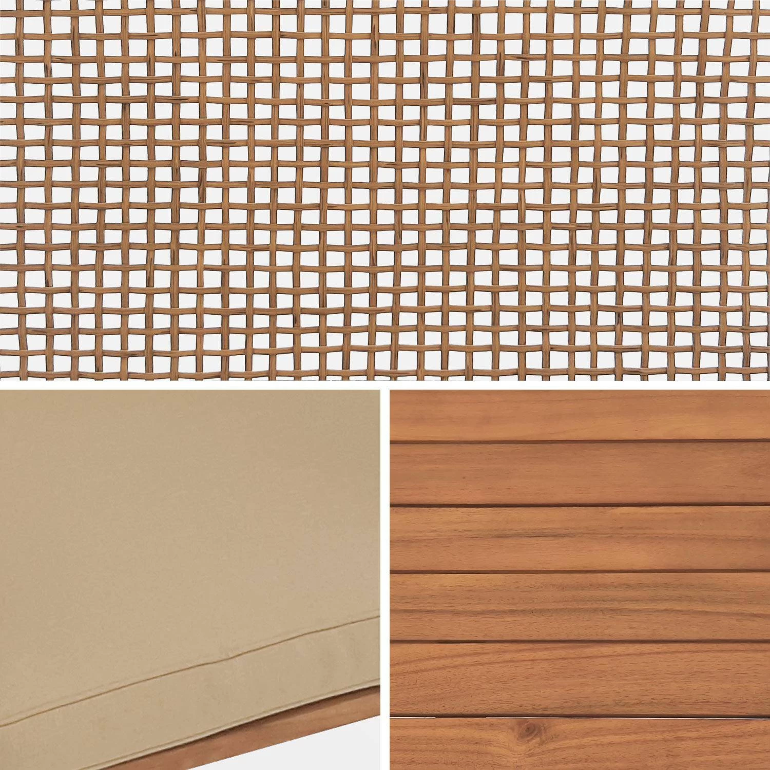 Salon De Jardin Bois Et Cannage 4 Places 9 Salon De Jardin Bois Et Cannage 4 Places – Image 9