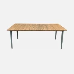 Table De Jardin Bois Et Métal 8 Places Couleur : Savane -Sweeek ackd200rsav 0503e8201ac2f3dac88db8aea71c8351