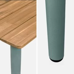 Table De Jardin Bois Et Métal 8 Places Couleur : Savane -Sweeek ackd200rsav 781551f8520e974896de387a8f030a1d
