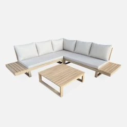 Salon De Jardin En Bois D'acacia