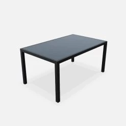Table De Jardin Aluminium Et Textilène, 6 Chaises Empilables Couleur : Anthracite / Gris 12 Table De Jardin Aluminium Et Textilène, 6 Chaises Empilables Couleur : Anthracite / Gris -Sweeek af150r6at 942ea347b0fee3be8b1dd18c951dddd5