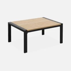 Salon De Jardin Aluminium Et Polywood 4 Places Couleur : Gris Foncé -Sweeek afpw3101atgy 06a66a35f9af495fa0b62f1b052552b5