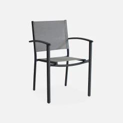 Fauteuil De Jardin Empilables Aluminium Et Textilène (lot De 4) Couleur : Gris Clair -Sweeek aftxchrx4atgy cc66eaa50f7c72ff2b621e3510171076