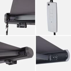 Store Banne électrique 3x2,5m Couleur : Gris -Sweeek awa3x25fcgy 46440df2f6be3d97b5e26e9dcdafd9f8