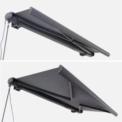 Store Banne électrique 3x2,5m Couleur : Gris -Sweeek awa3x25fcgy 7bb006c8c5643be74af52df14bbfaba5