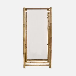 Chilienne Bambou , Toile Naturelle Pliable, Multi Positions -Sweeek bambchilx1nat cce0e8875a39f848bb1aafa40ef601f2