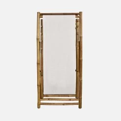 Lot De 2 Chiliennes Bambou , Toile Naturelle Pliable, Multi Positions 12 Lot De 2 Chiliennes Bambou , Toile Naturelle Pliable, Multi Positions -Sweeek bambchilx2nat 12d54aaf1c5a9c87a01abc82b5cace10