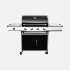 Barbecue Gaz 5 Brûleurs Dont 1 Feu Latéral Couleur : Noir -Sweeek bbq3594bk 316f8c8b6af5be4c3bcf158eb9a54162