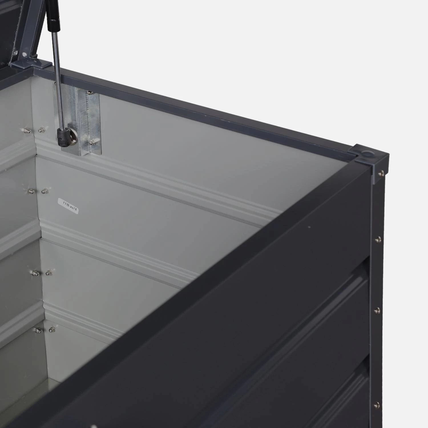 Coffre De Jardin En Métal 385L Couleur : Anthracite 3 Coffre De Jardin En Métal 385L Couleur : Anthracite – Image 3