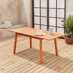Table De Jardin Extensible Bois 6 à 8 Places