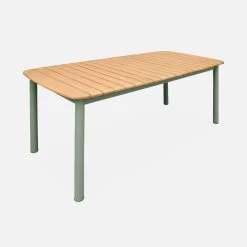 Table De Jardin Bois Et Métal 6 Places -Sweeek ec190r6seggy 75c32bed6e55412af2a3fb6243177cd4