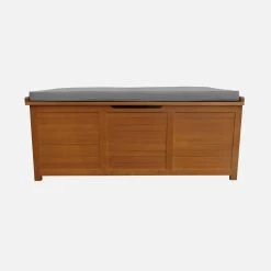 Coffre De Jardin Bois 200L Avec Vérins Couleur : Bois / Gris 8 Coffre De Jardin Bois 200L Avec Vérins Couleur : Bois / Gris -Sweeek ecbox125gy 8218dbc025844ab6e3261171d65d10c9