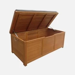 Coffre De Jardin Bois 200L Avec Vérins Couleur : Bois / Gris 7 Coffre De Jardin Bois 200L Avec Vérins Couleur : Bois / Gris -Sweeek ecbox125gy 866fc46c55687d44fade2bd2d6301e5f